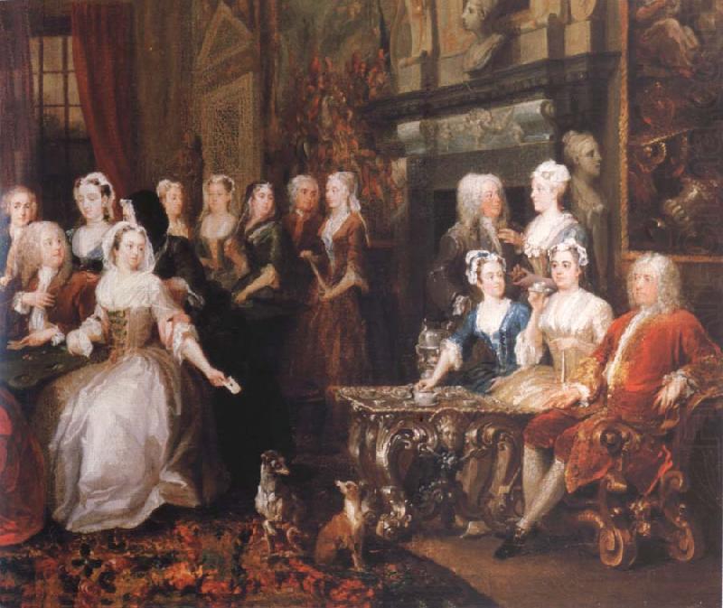 Company in Wanstead House, HOGARTH, William